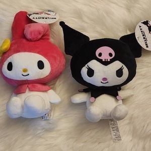 Sanrio, my melody and Kuromi duo bundle plush